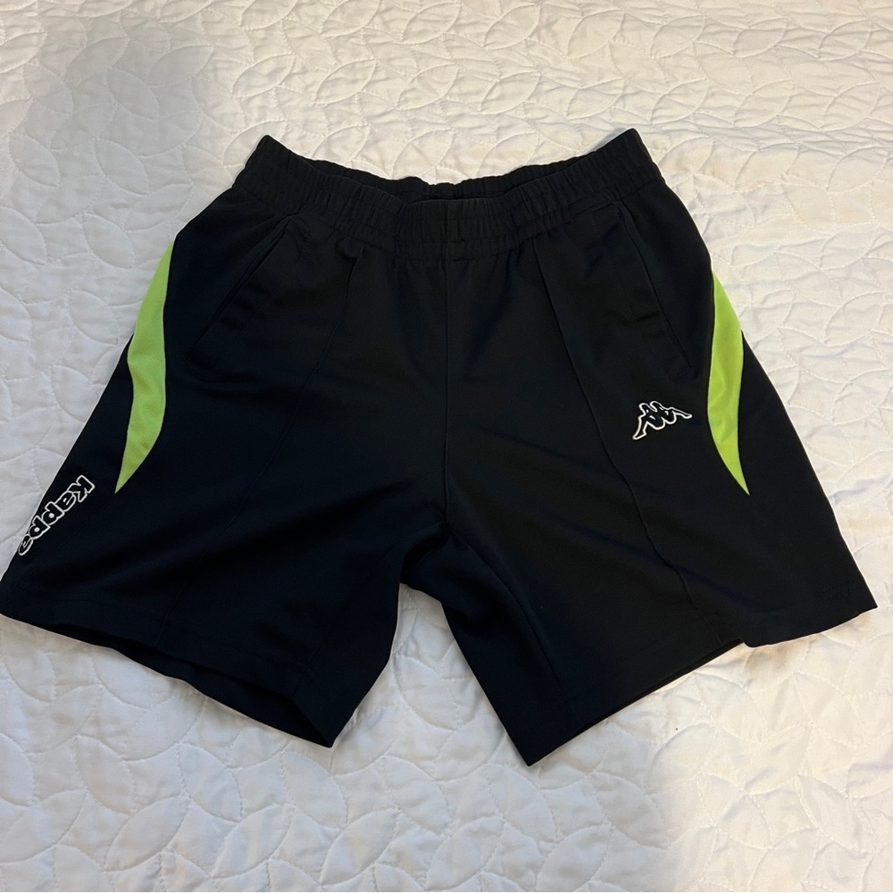 Kappa Women’s Black and Green Shorts